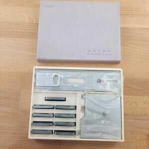 Vintage Sears Kenmore Sewing Machine Buttonholer Attachment Set- Cams- Japan